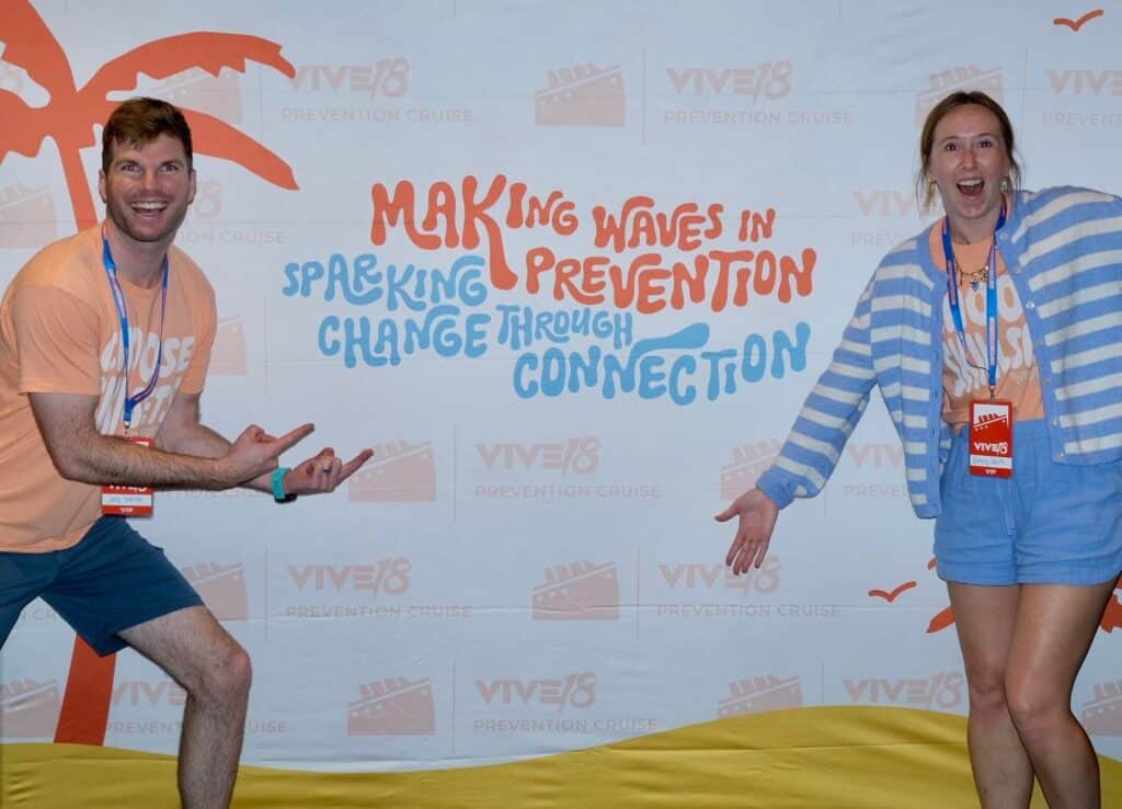 Jake and Emily from Vive18 hosted the Prevention Innovators Conference