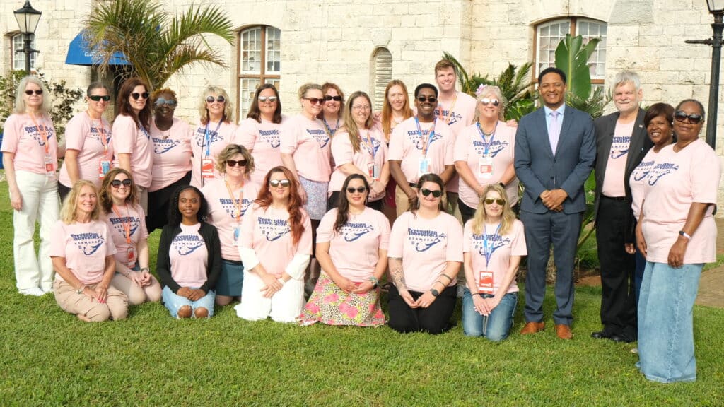 Prevention Innovators pose with the Minister of Safety in Bermuda